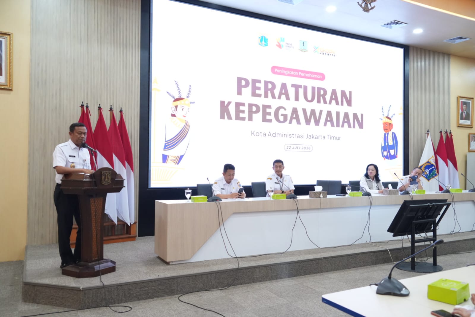 Wali Kota Munjirin Buka Sosialisasi Peraturan Kepegawaian, Perkuat Tertib Administrasi ASN Jakarta Timur